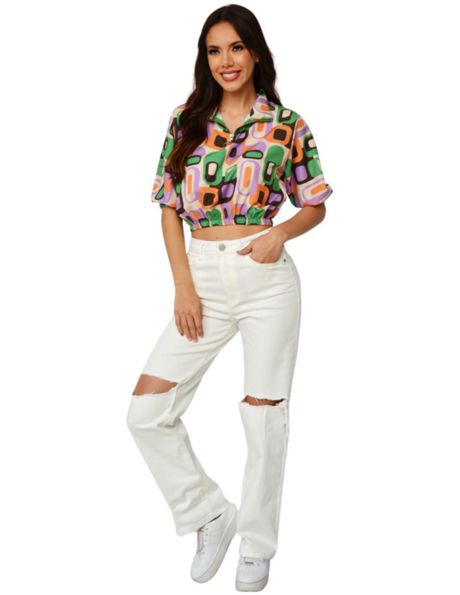 Blusa manga corta para mujer 9