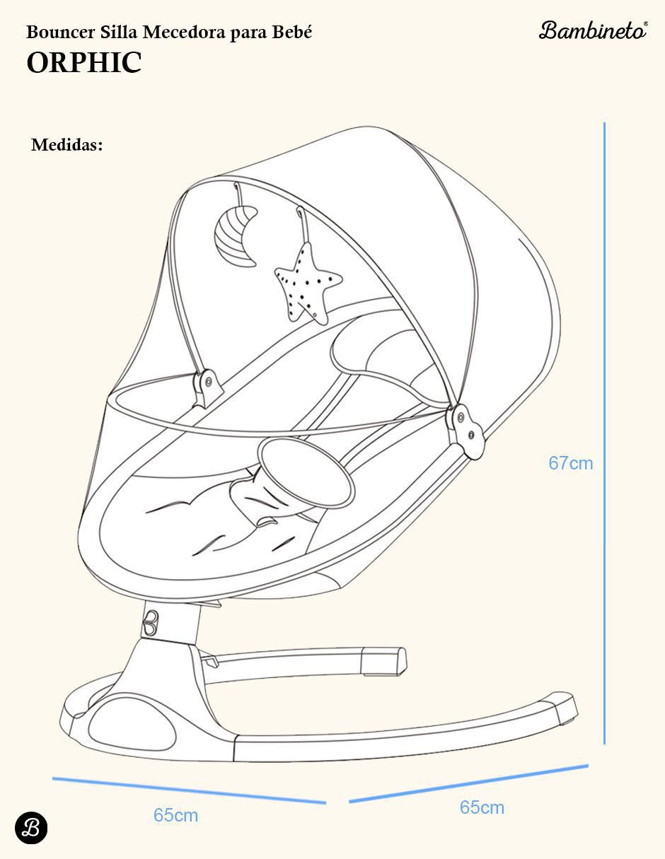 Silla mecedora  Bouncer ORPHIC con bluetooth 9