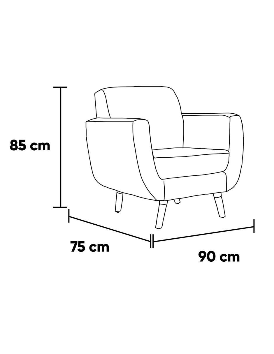 Sillón Lewis de lino 6