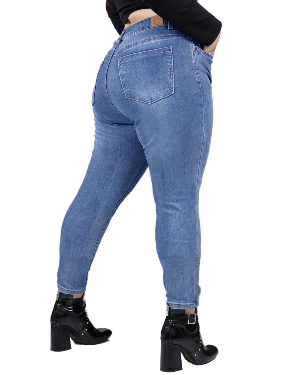 Jeans skinny j-kyr-1879-medio para mujer