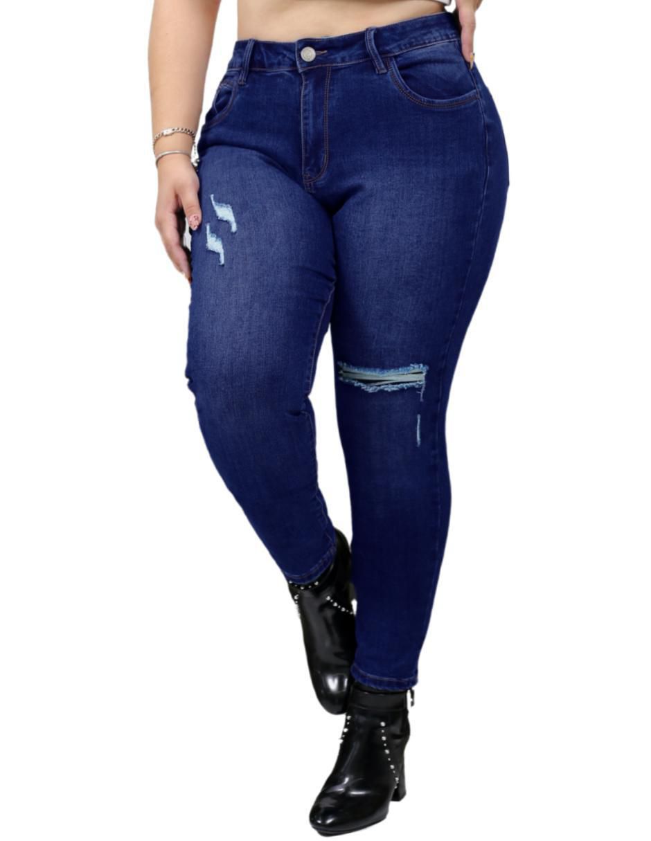 Jeans skinny j-kyr-1877-dark para mujer