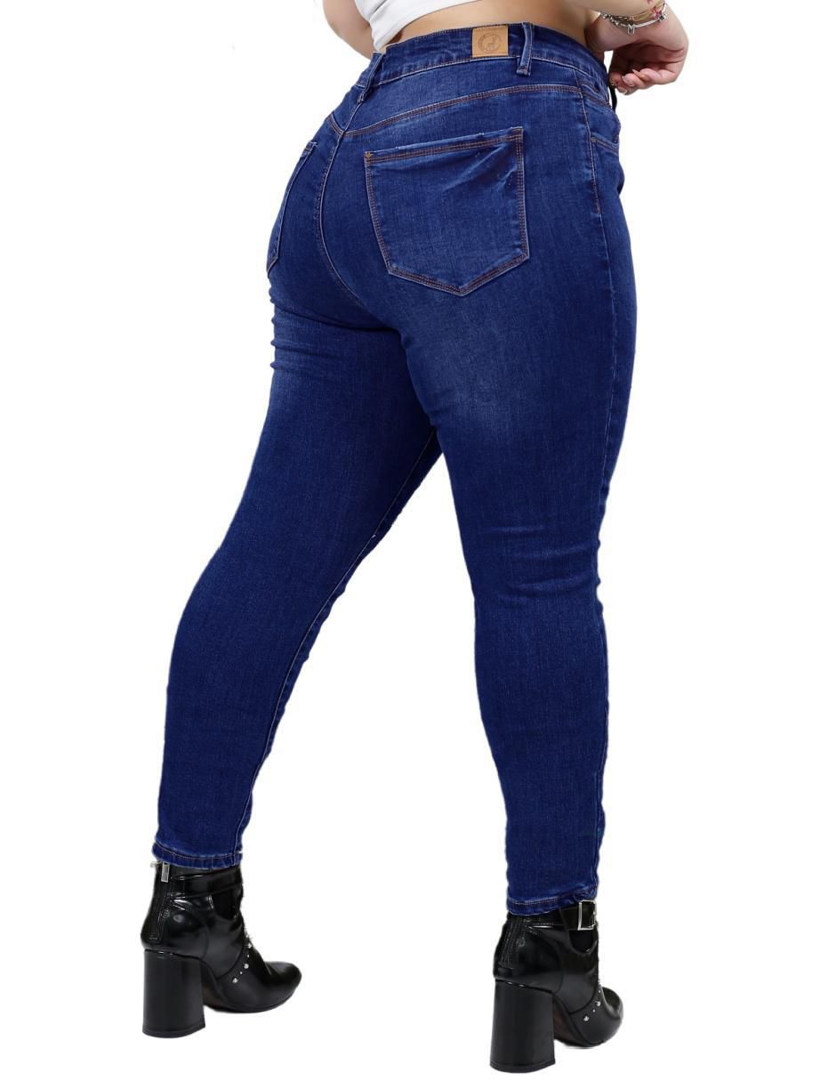 Jeans skinny j-kyr-1877-dark para mujer 3