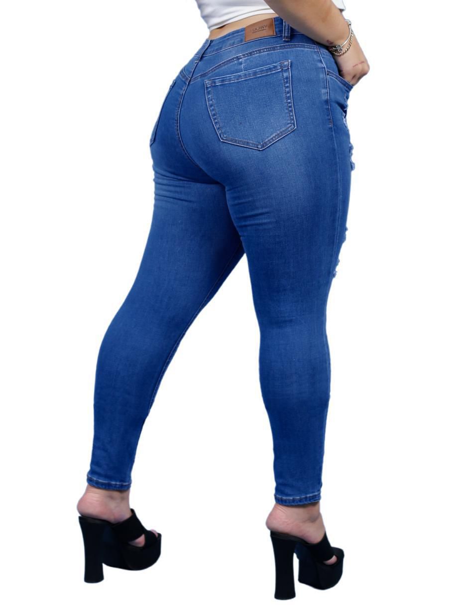 Jeans skinny j-dw-571-medio para mujer 2
