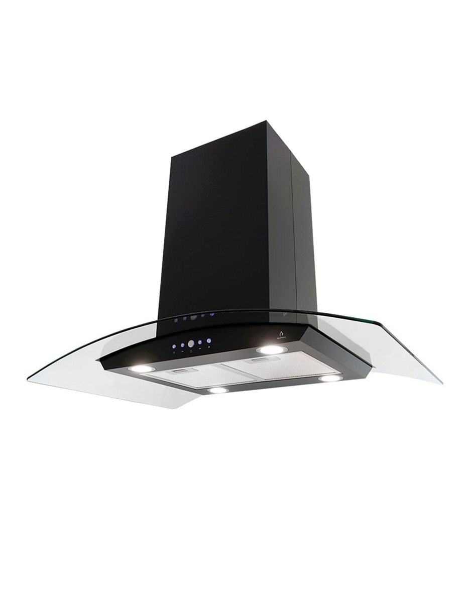 Campana de isla CI-76 BLACK de acero inoxidable 6