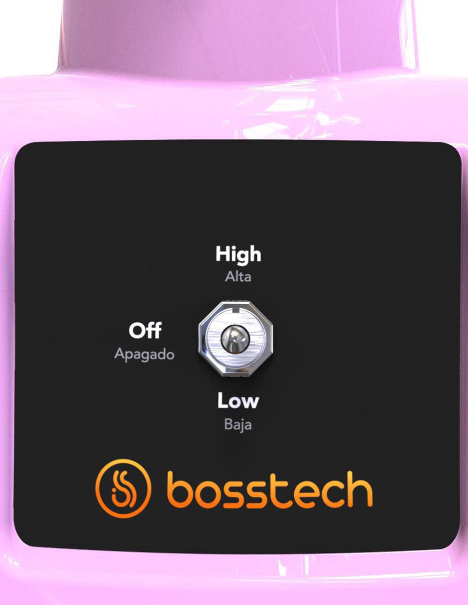 LICUADORA BSED-B2-P BOSSTECH 2 V, ROSAA