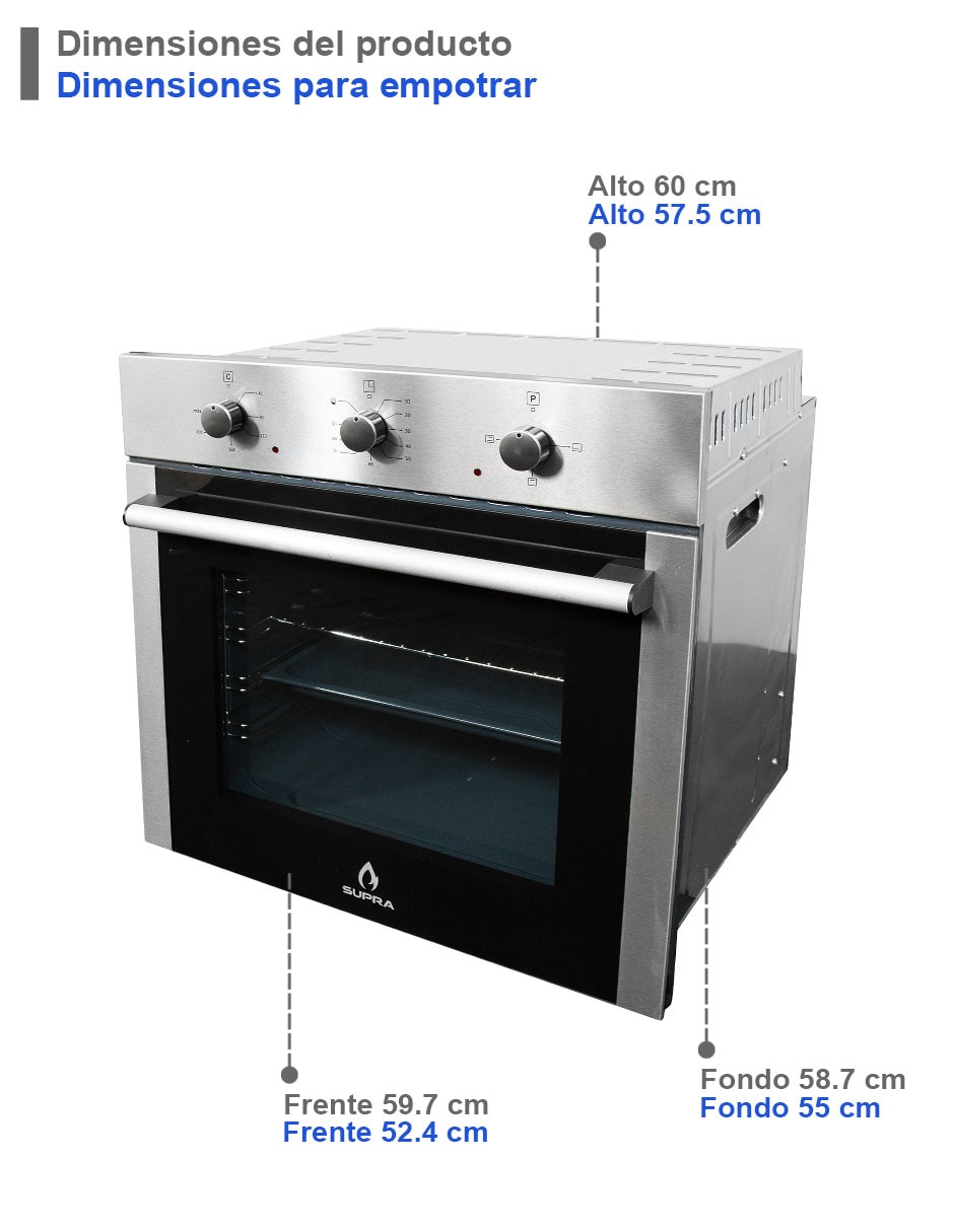 Horno eléctrico Supra Fusion 60 l 5