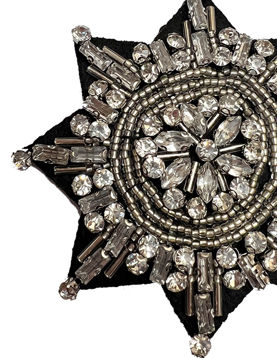 Parche decorativo para ropa Estrella aplicación pedrería
