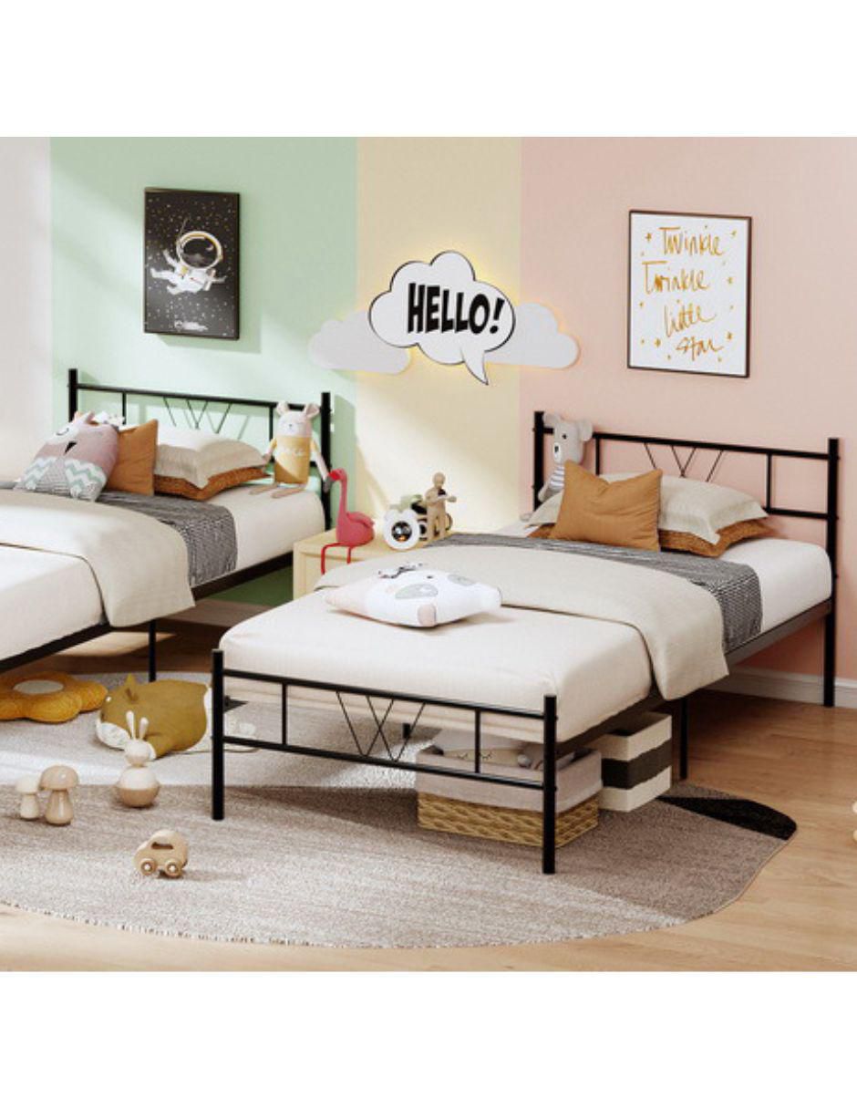 Cama de acero individual 6