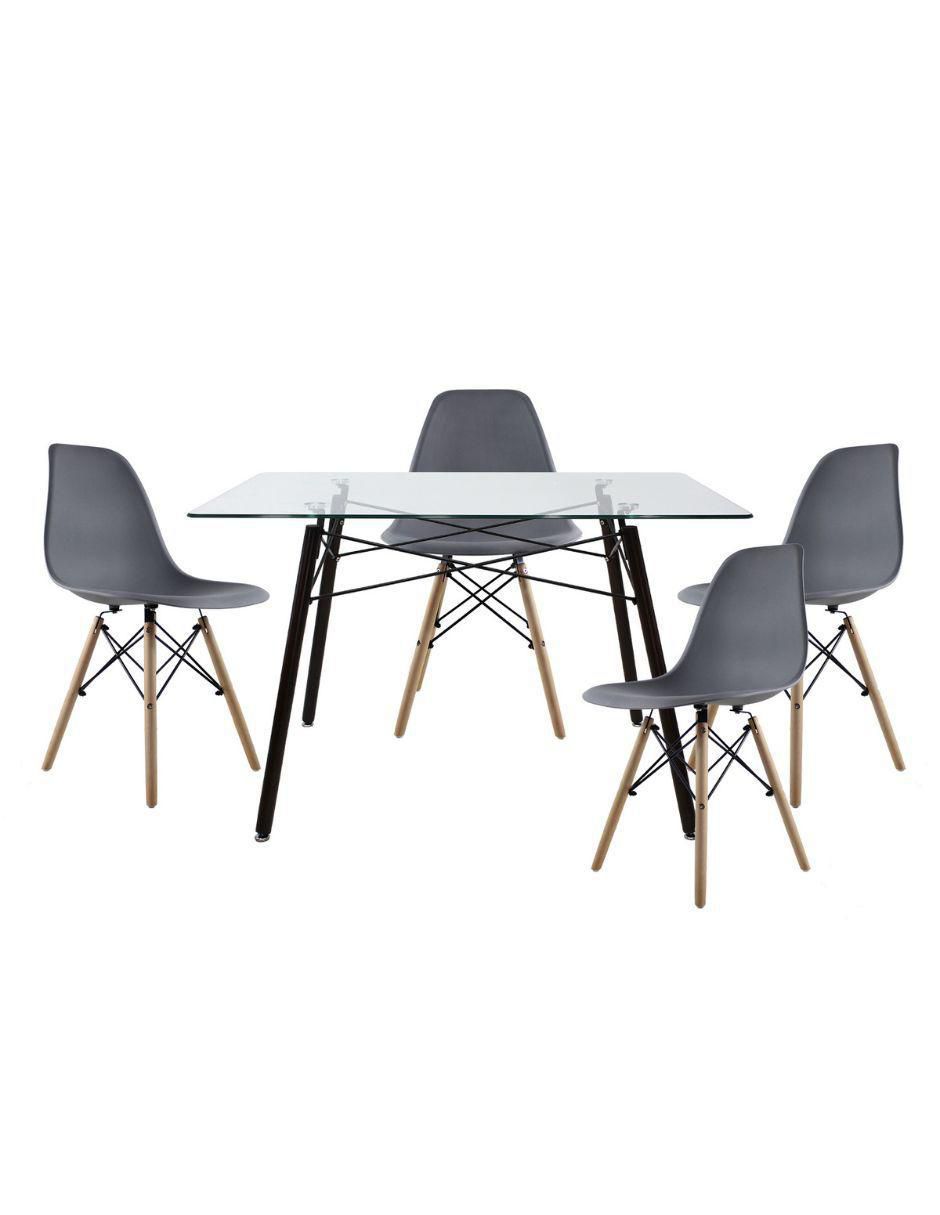 Comedor para 4 personas de cristal 1