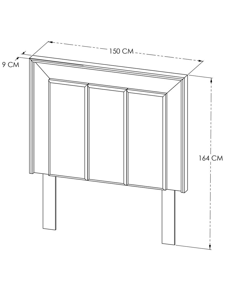 Cabecera Nogal de madera nogal 6