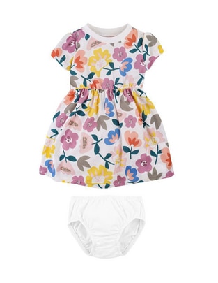 Vestido con calzón Baby manga regular para niña