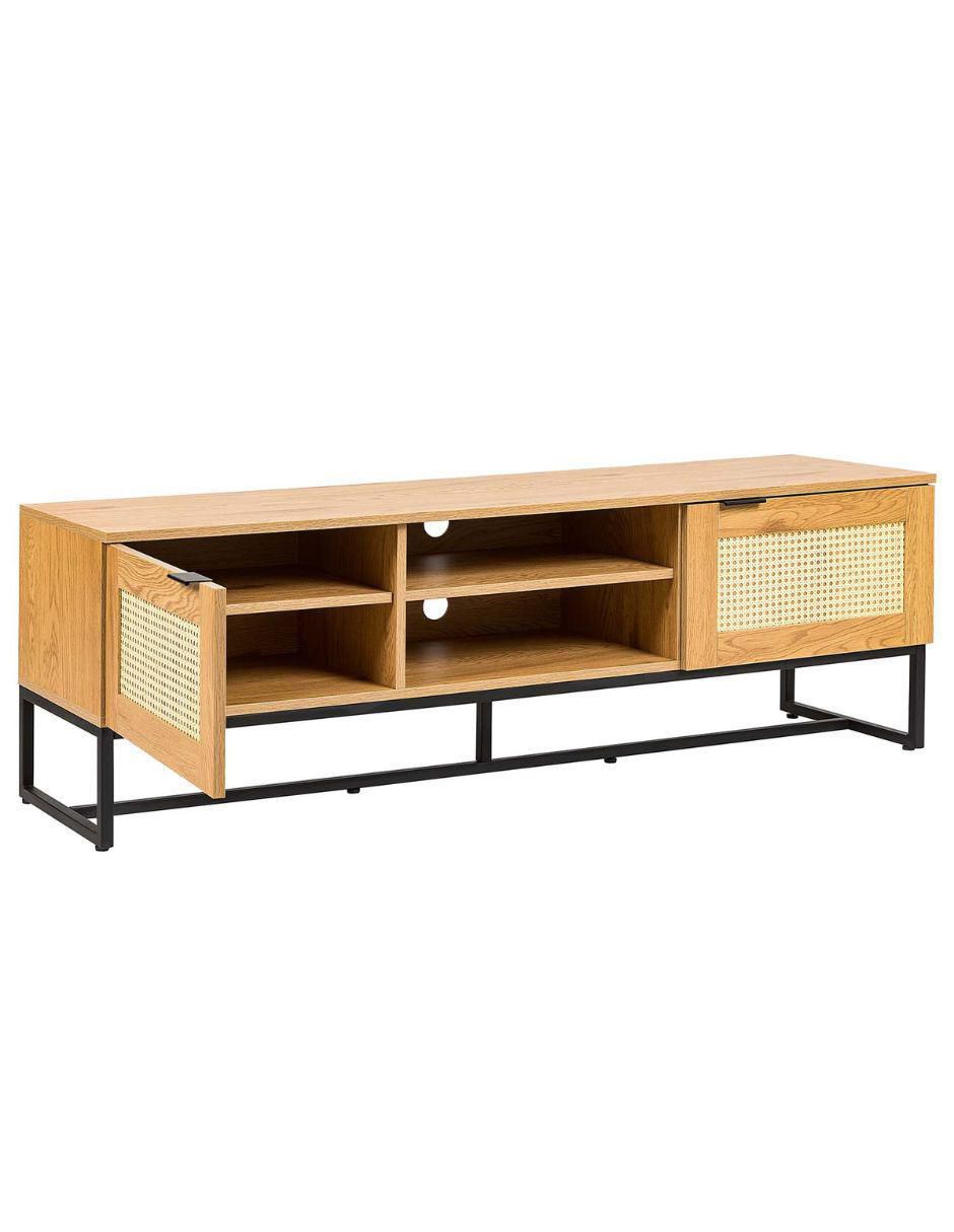 Mueble de TV armable Xelha de madera 5