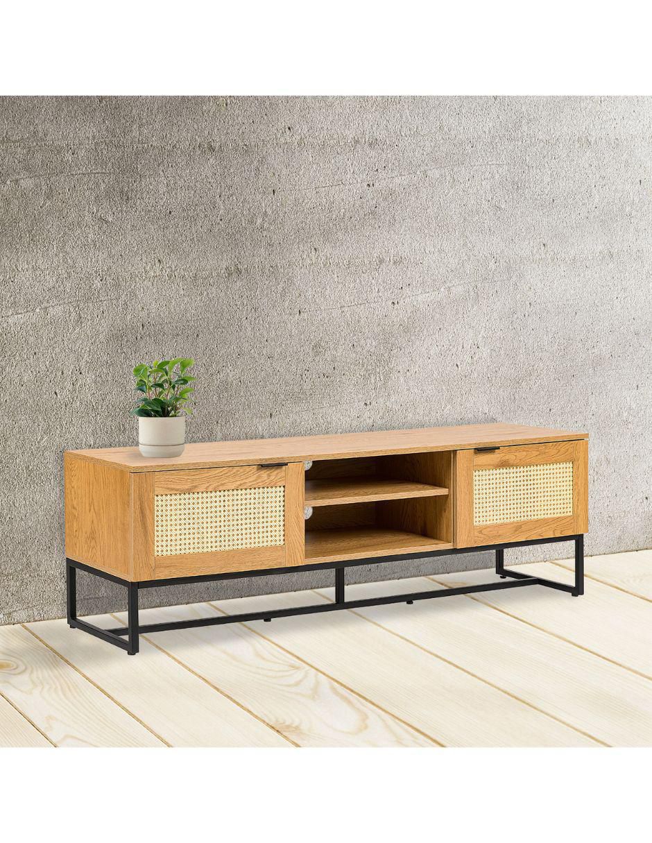 Mueble de TV armable Xelha de madera 8