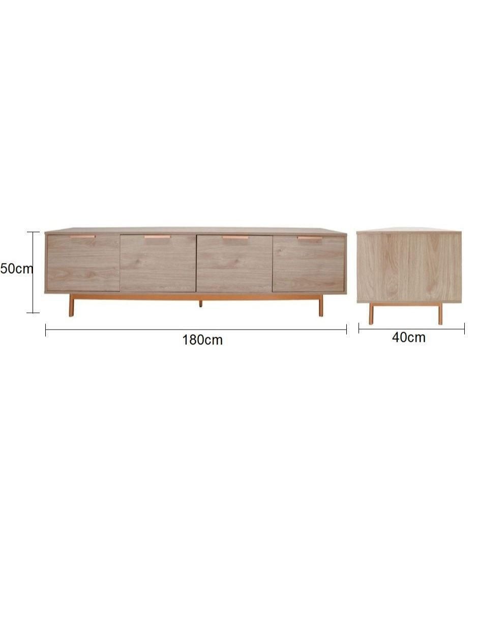 Mueble de TV armable Tramonti de madera 9