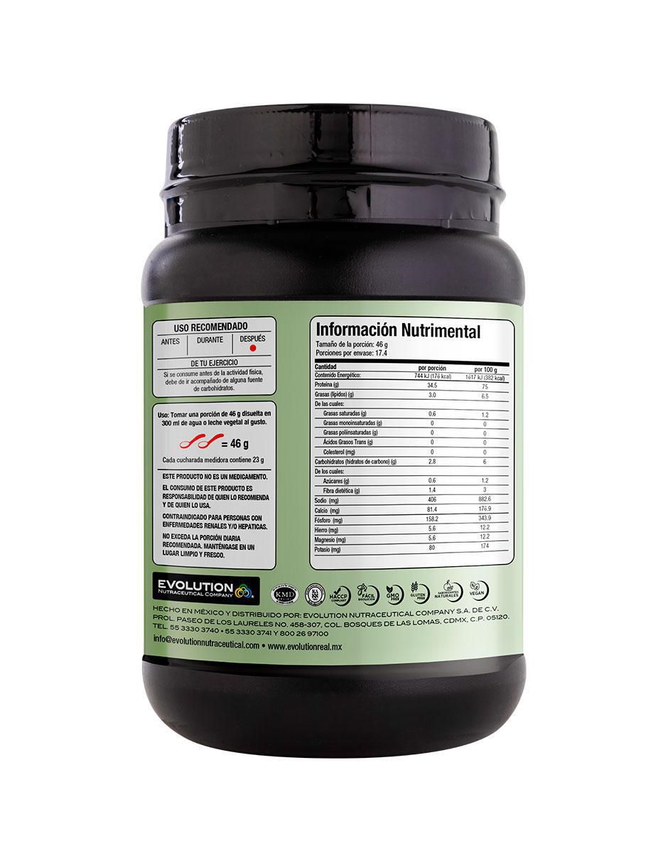 Proteína Vegana dulce de leche Evolution Nutraceutical Company 800 g