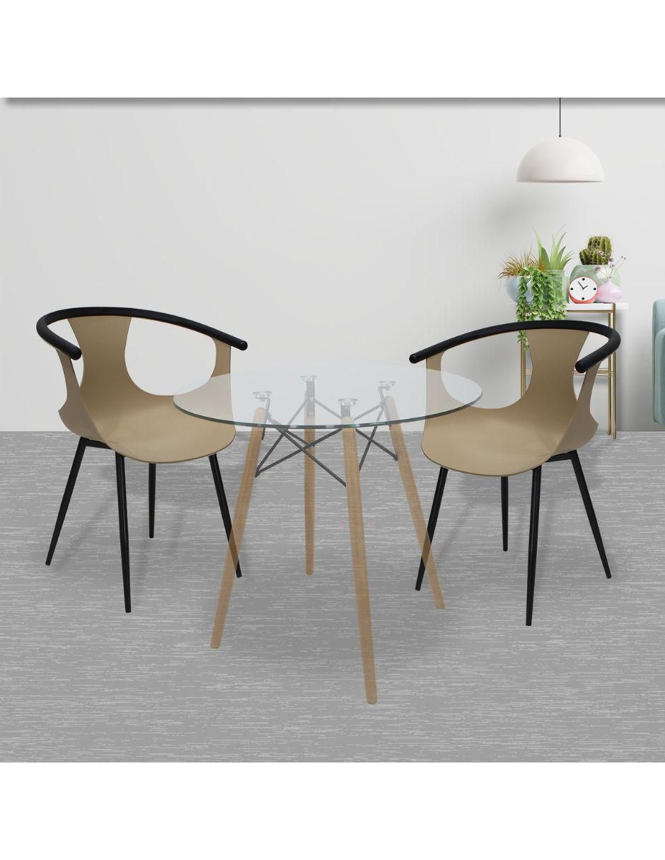 Juego de sillas 4 piezas Catanzaro Muebles de plástico 7