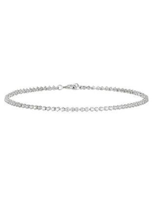 Pulsera de oro blanco con diamante 18 k con acabado brillante 1