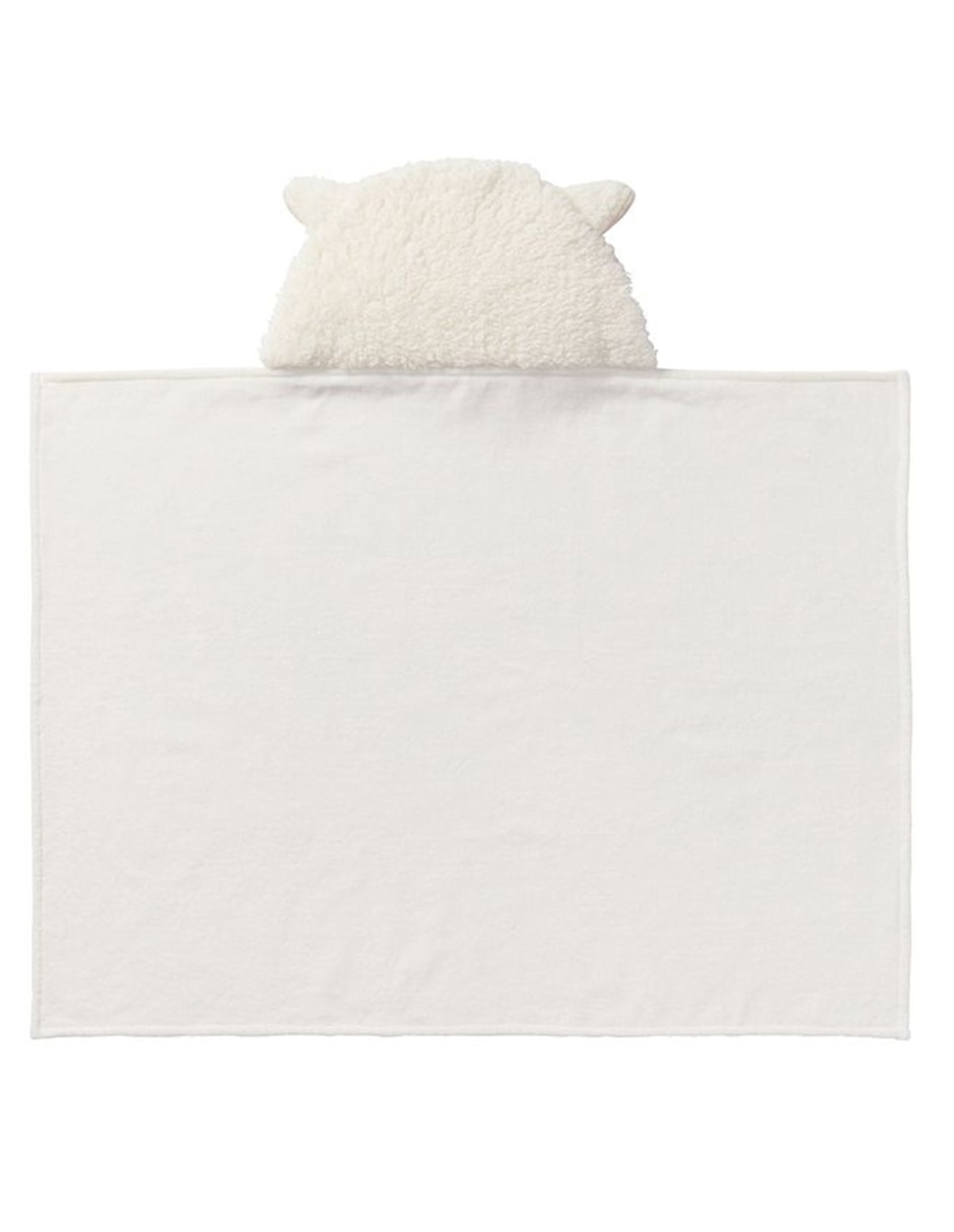 Toalla con gorro Lamb Baby de algodón