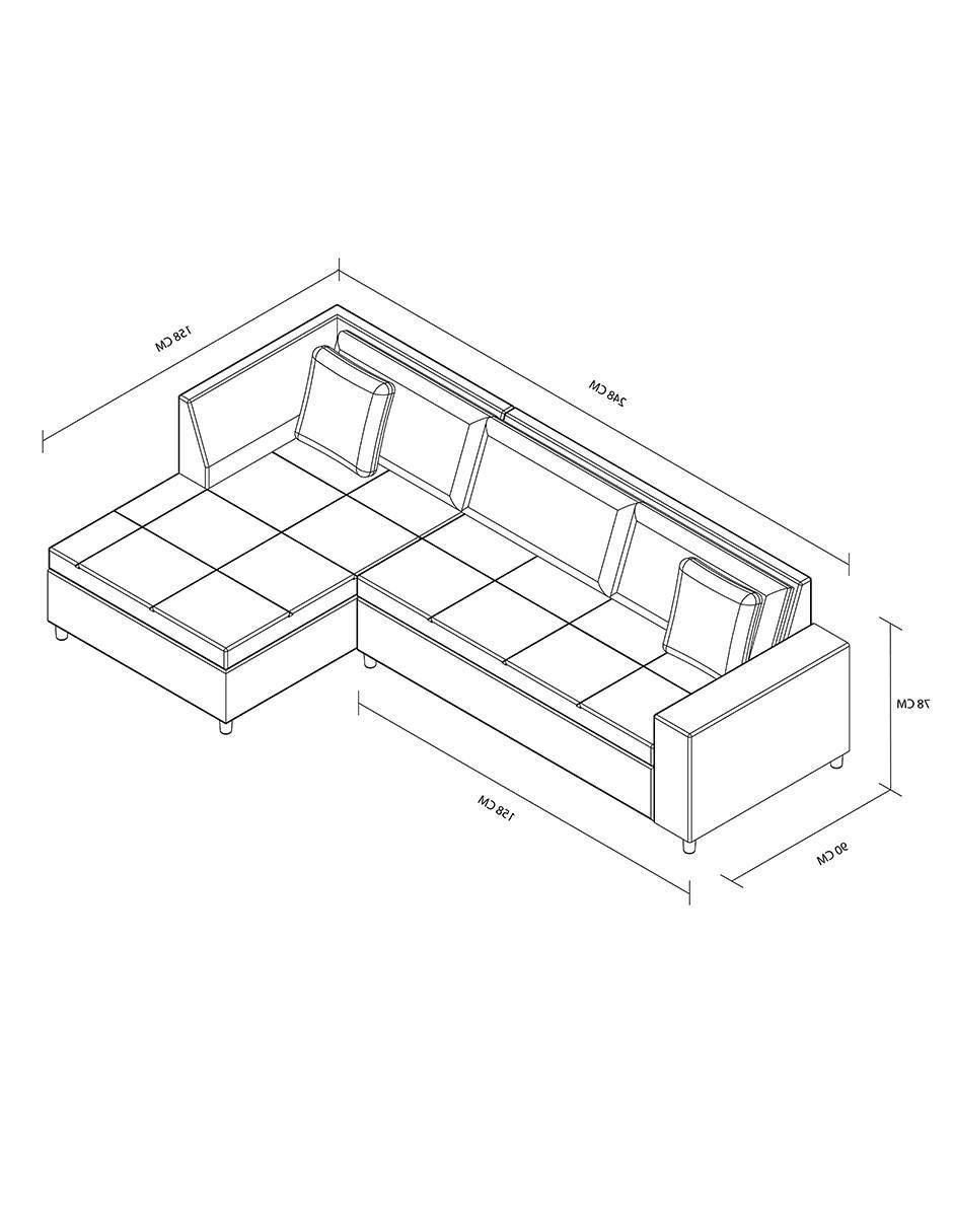 Sala modular izquierda Tarento Easy Living de tela