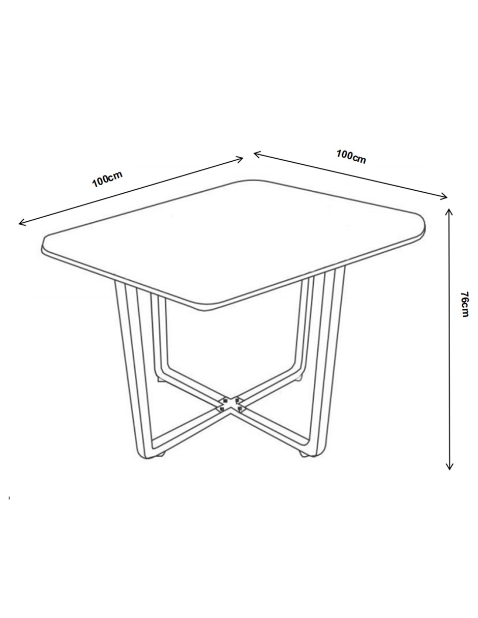 Antecomedor Teca Lottus Para 4 Personas 12