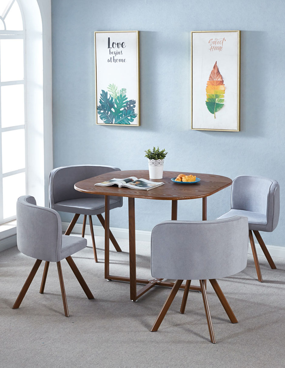 Antecomedor Teca Lottus Para 4 Personas 6