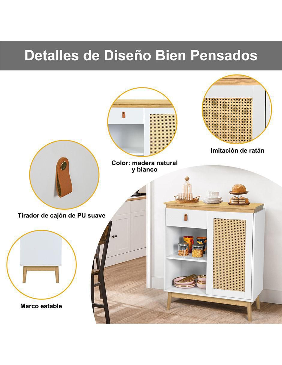 Bufetero Storage Cabinet de madera 8