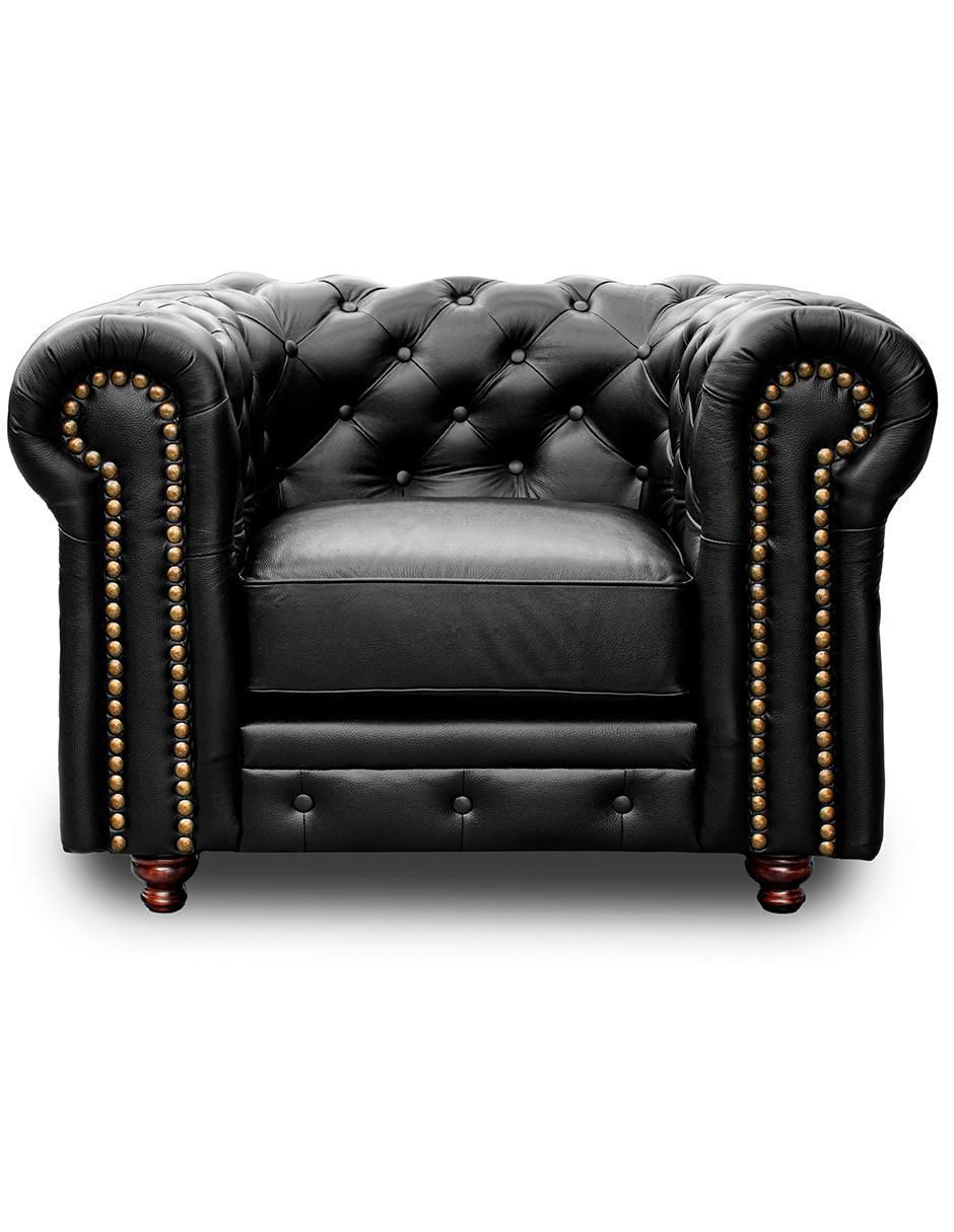 Sillón Chesterfield de piel 1