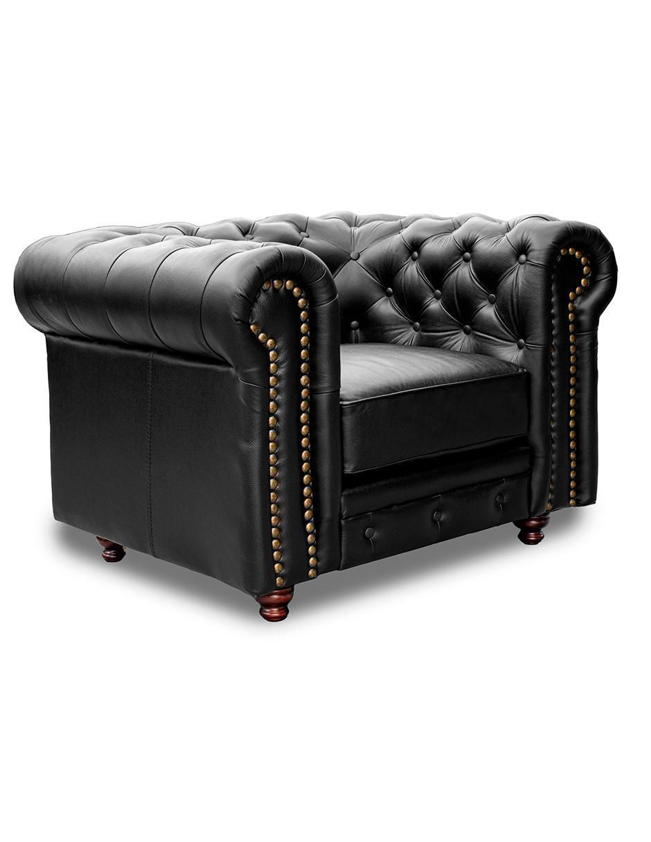 Sillón Chesterfield de piel 2