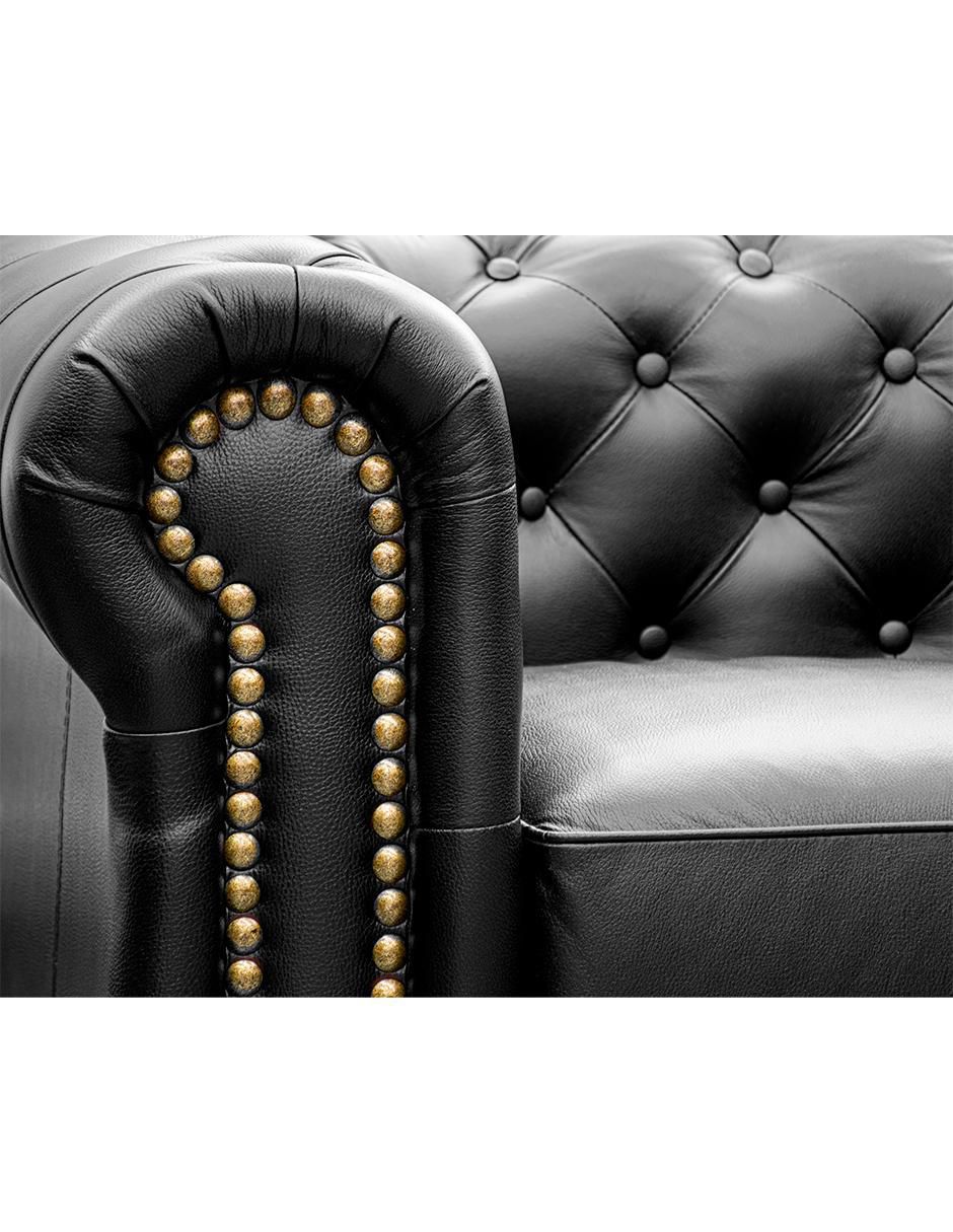 Sillón Chesterfield de piel 6