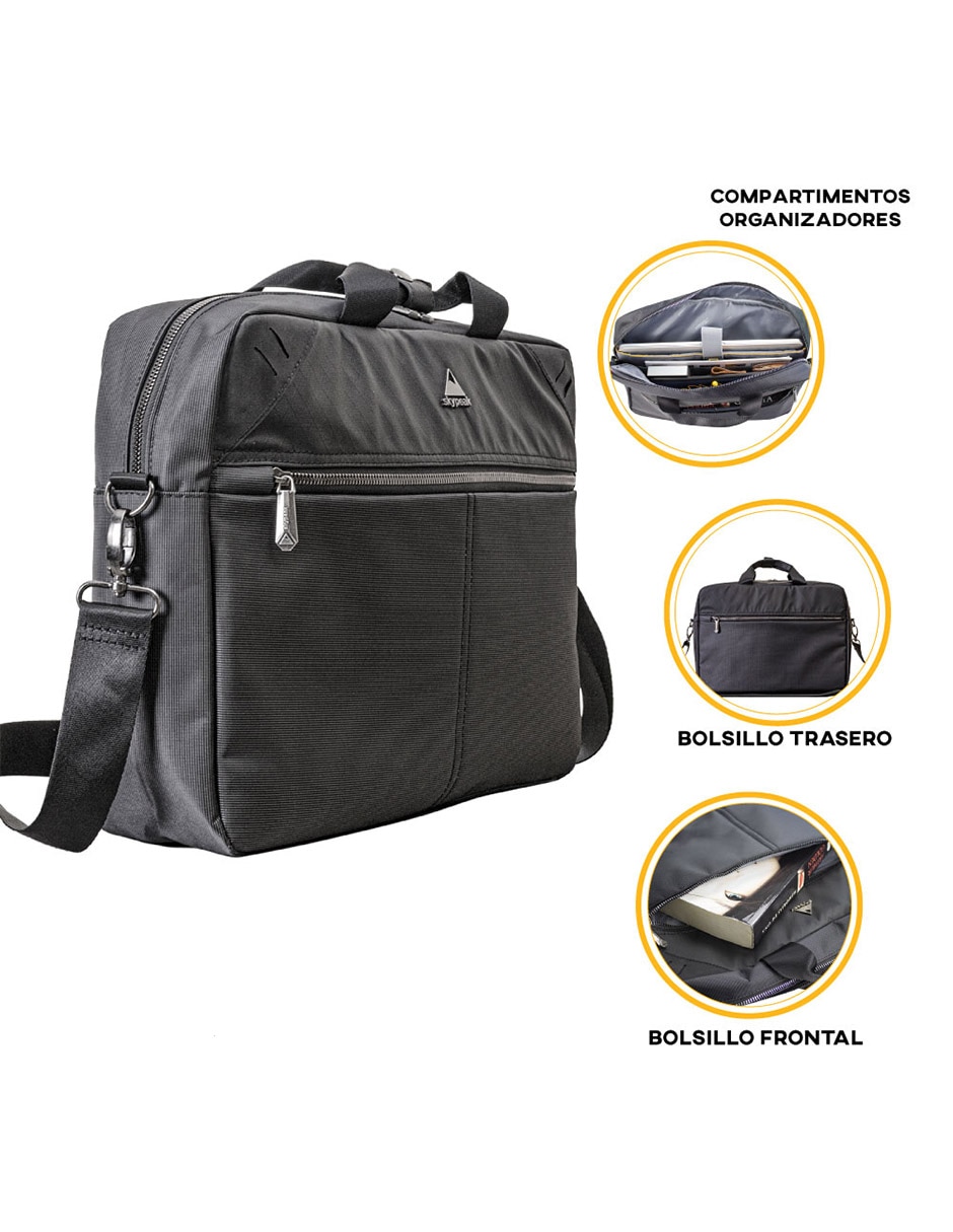 Maletín Maletrines con compartimiento para laptop 17 pulgadas y celular