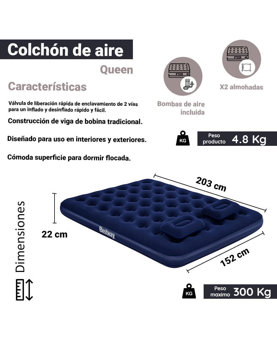 Colchón inflable 67374 colchoneta pillow top integrada