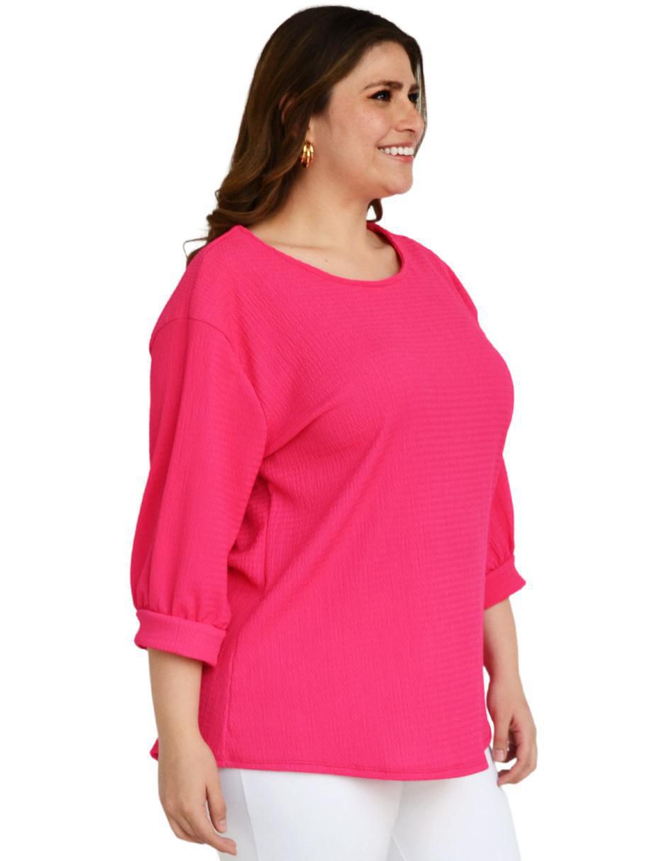Blusa Roman Fashion manga 3/4 para mujer