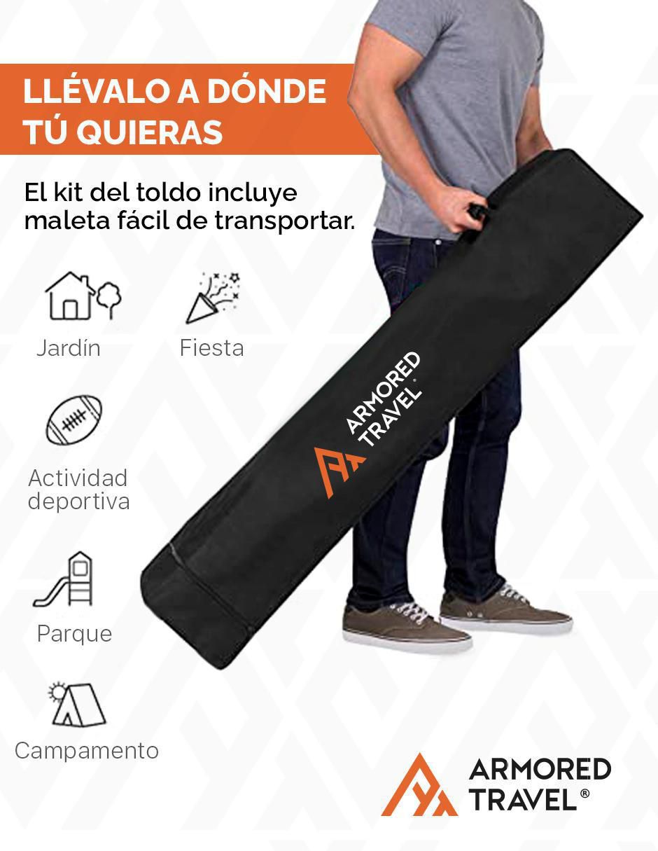 Carpa ancho 300 cm x largo 300 cm 7