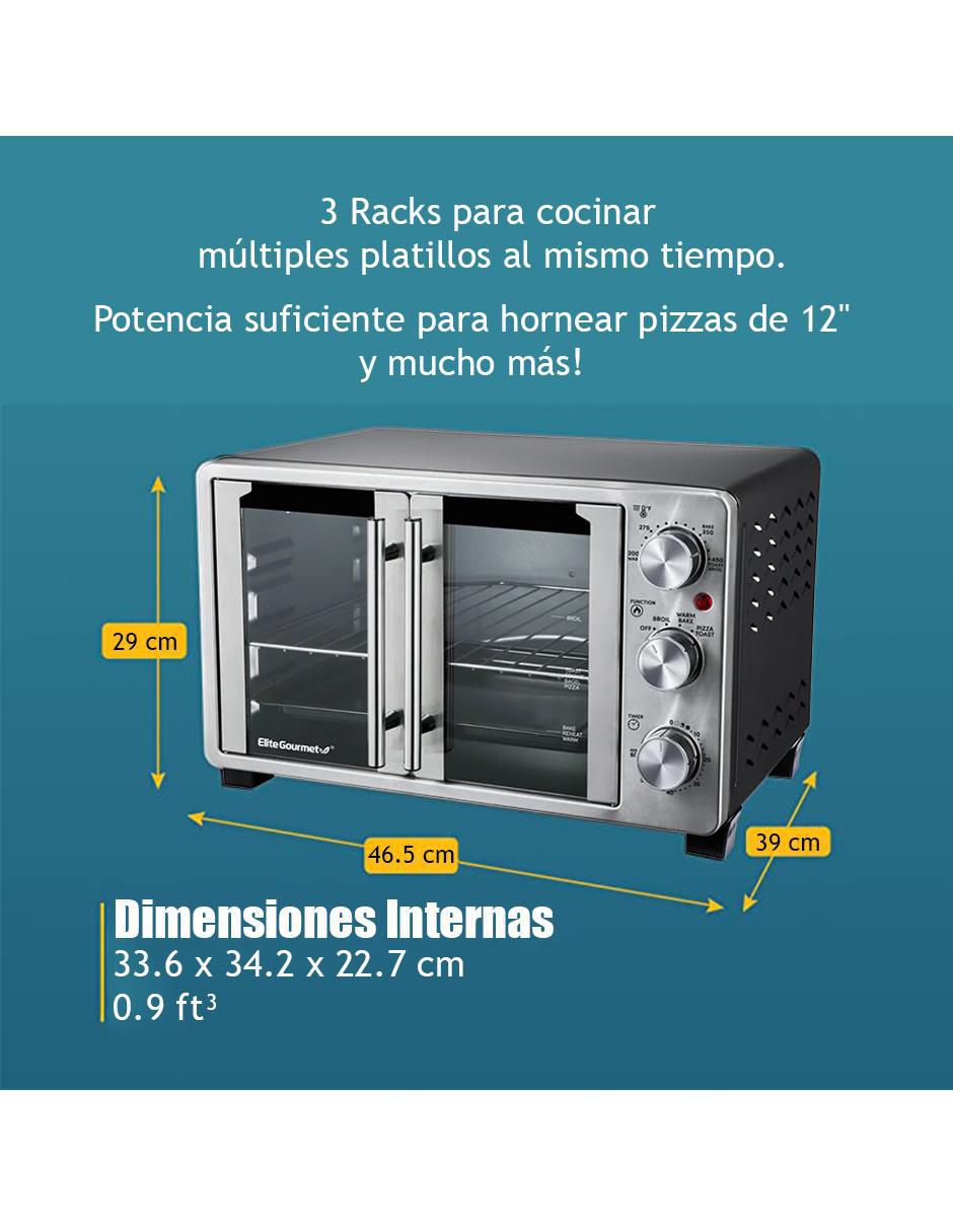 HORNO CONVECCIÓN ETO2530M EL, PLATEADO 6
