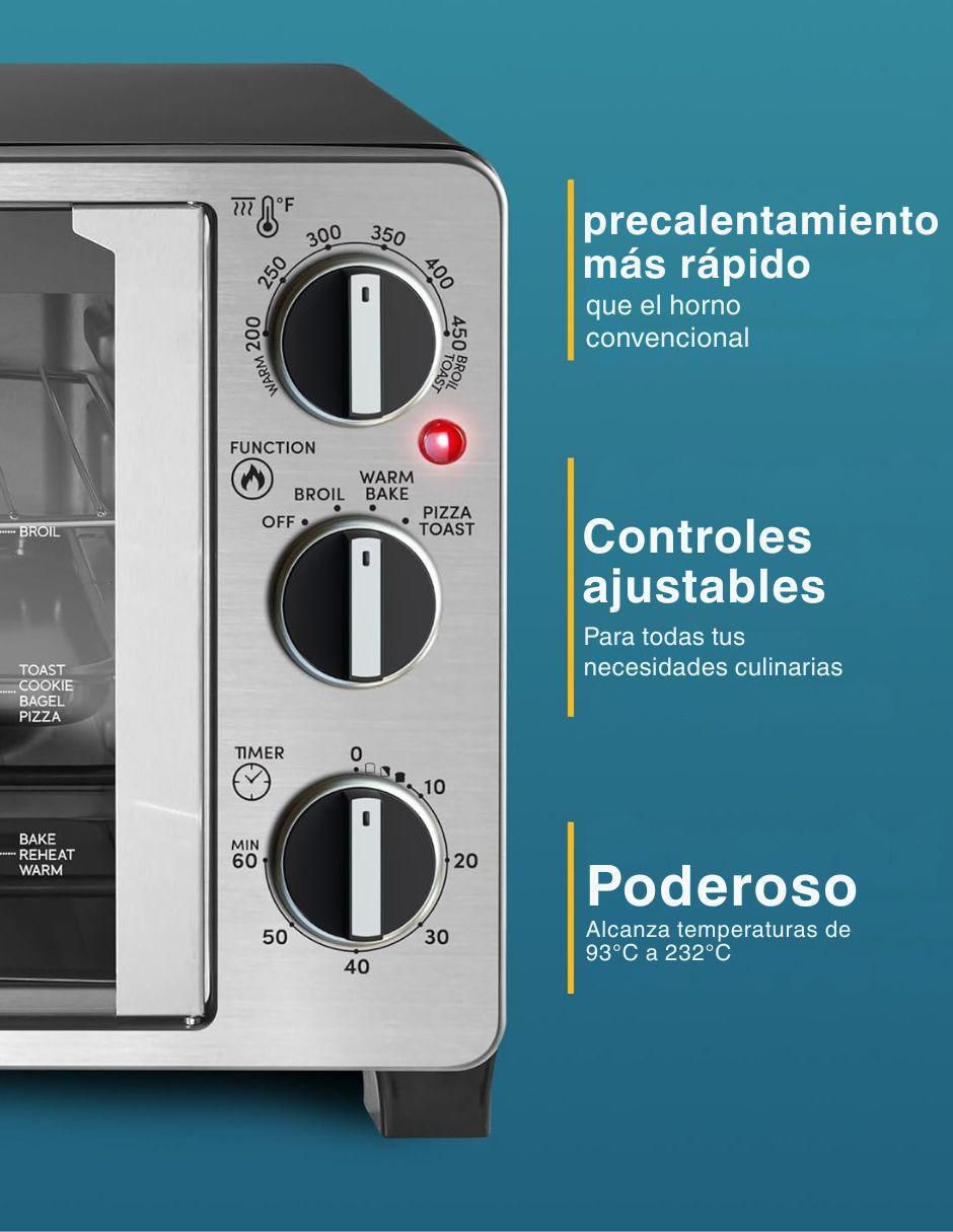 HORNO CONVECCIÓN ETO2530M EL, PLATEADO