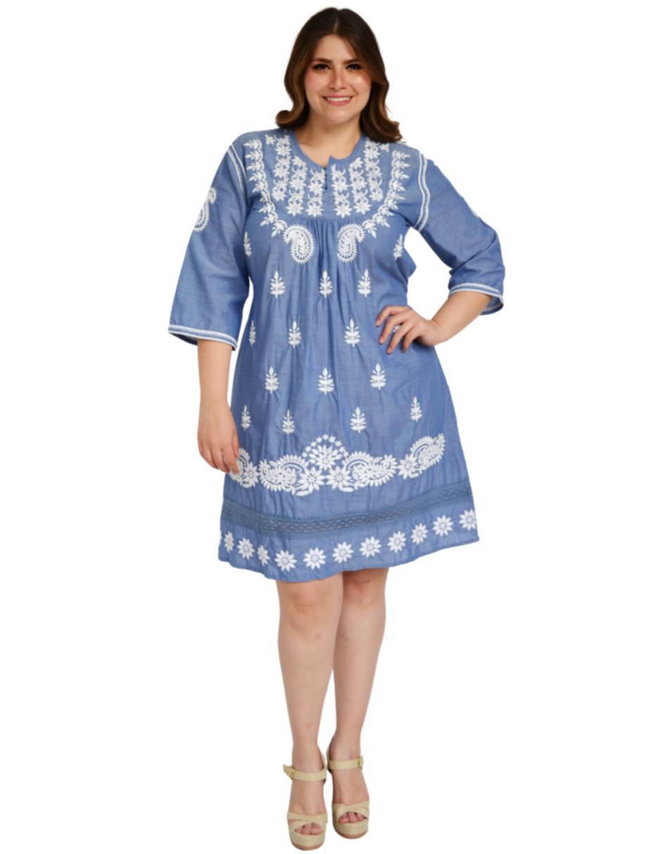 Vestido 3/4 casual para mujer