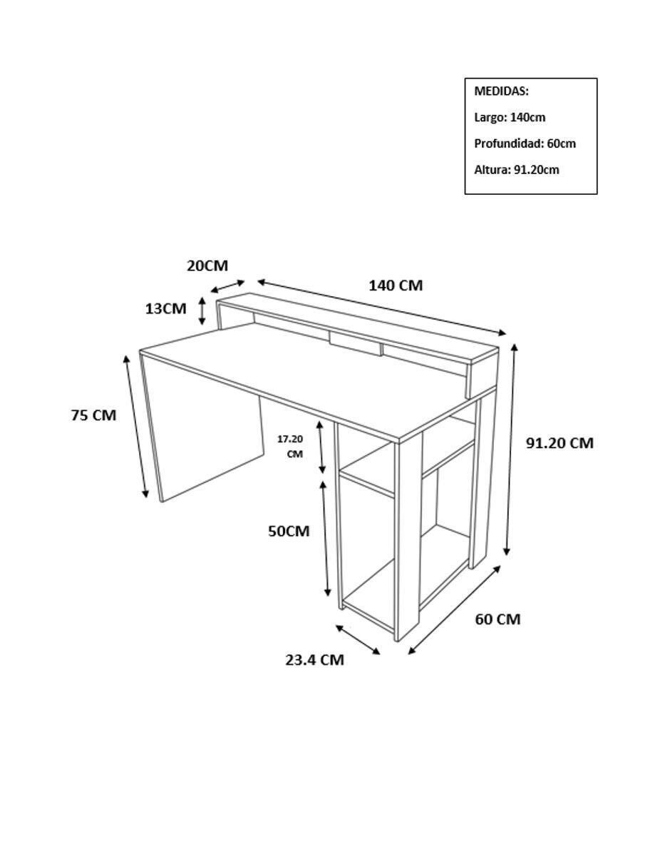 Escritorio armable de MDF 3