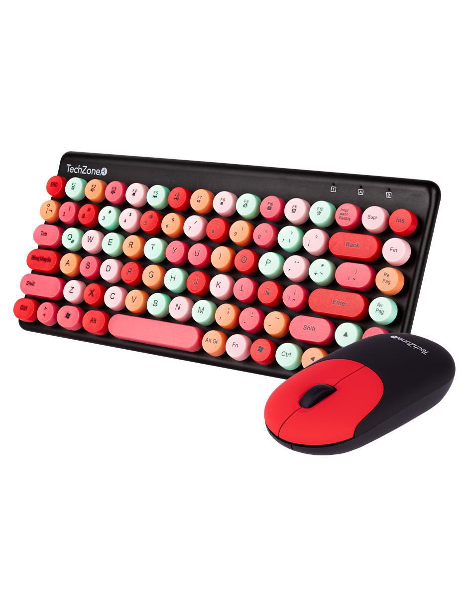 Mouse y Teclado Techzone Colors