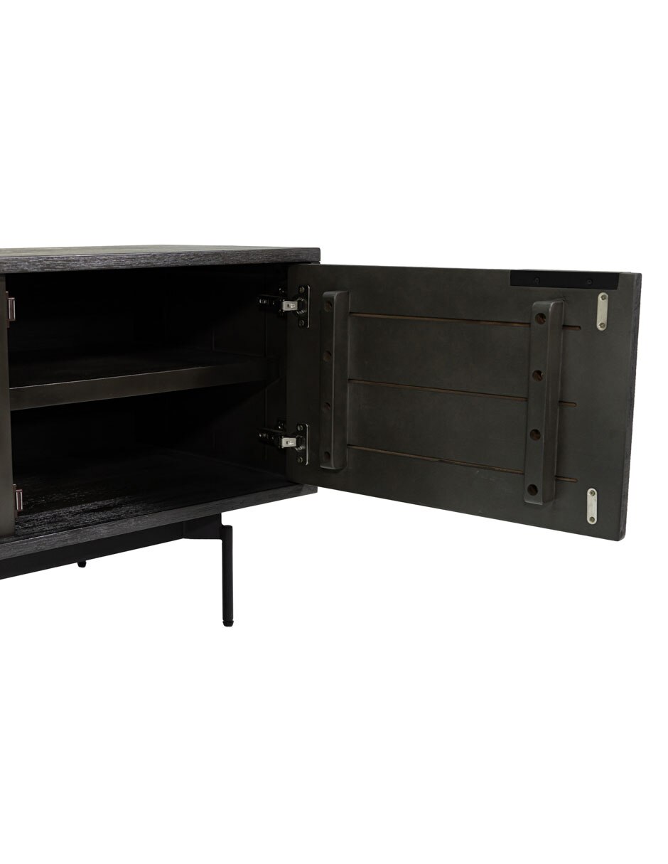 Mueble de TV armable Kalys de madera acacia 11
