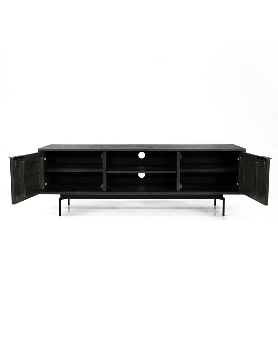 Mueble de TV armable Kalys de madera acacia 2