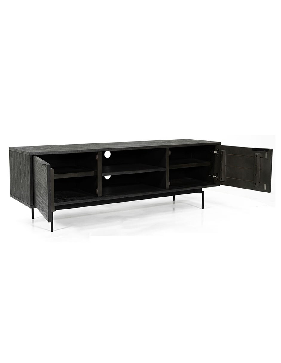 Mueble de TV armable Kalys de madera acacia 7