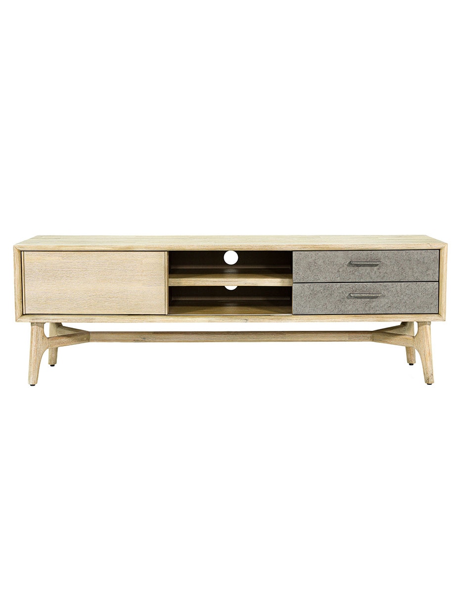 Mueble de TV armable Estrada de madera acacia