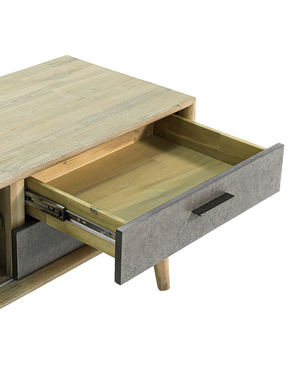Mueble de TV armable Estrada de madera acacia 5