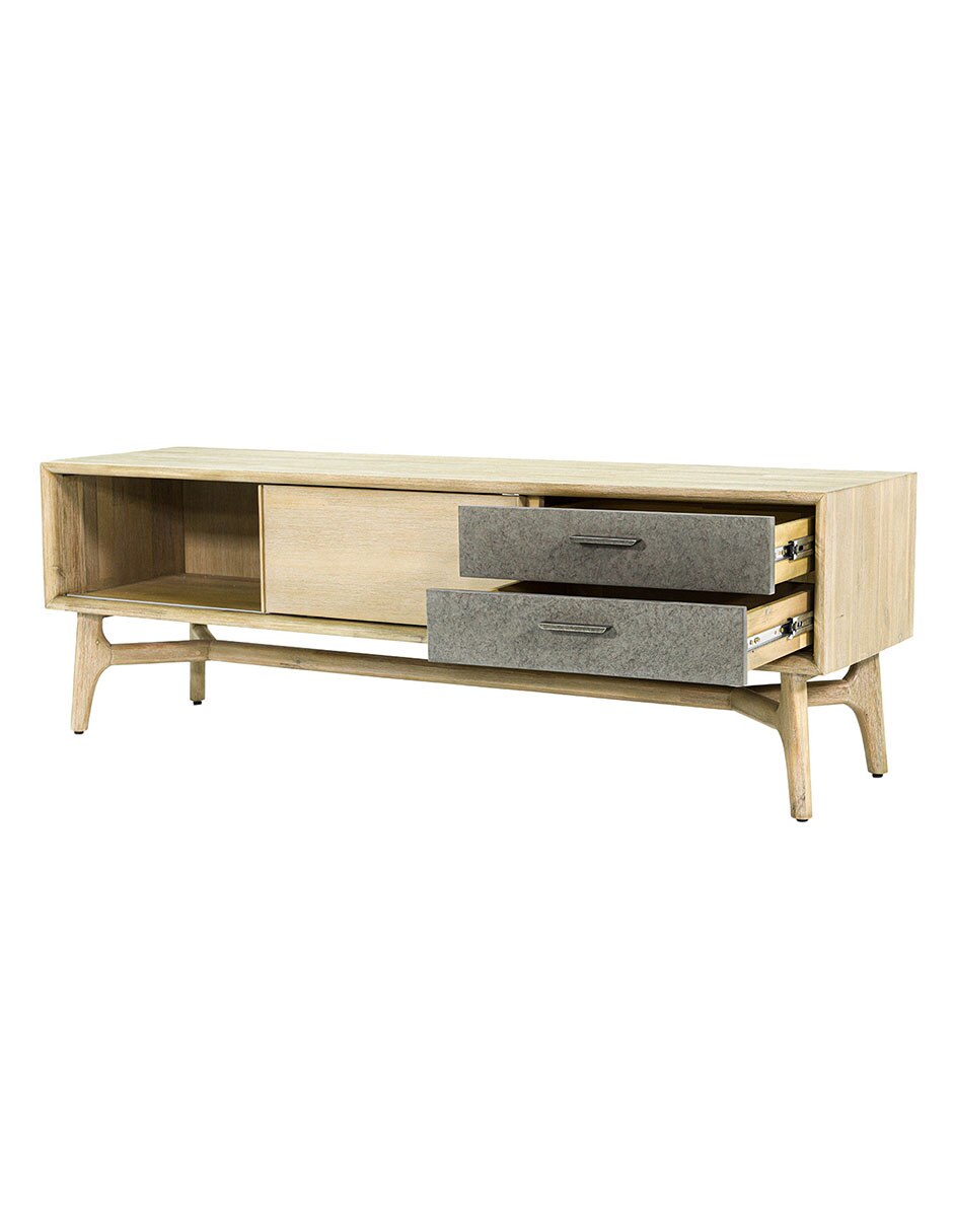 Mueble de TV armable Estrada de madera acacia