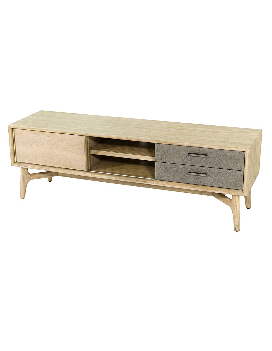 Mueble de TV armable Estrada de madera acacia 11