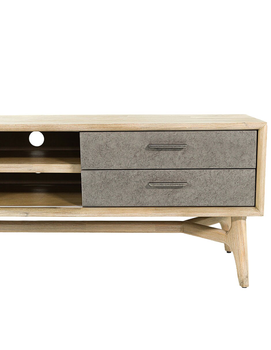 Mueble de TV armable Estrada de madera acacia 10