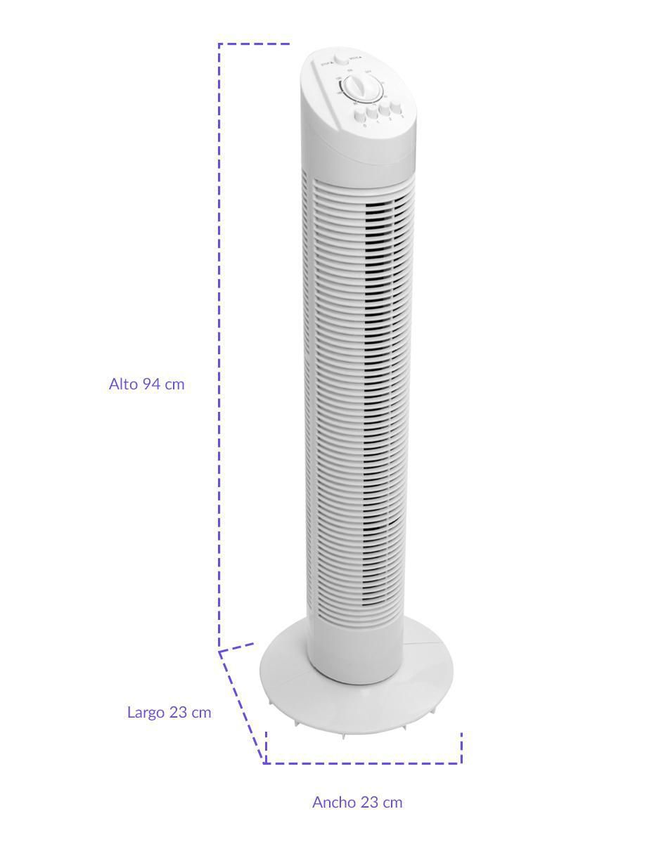 VENTILADOR DE TORRE VT-98-B42W, BLANCOV