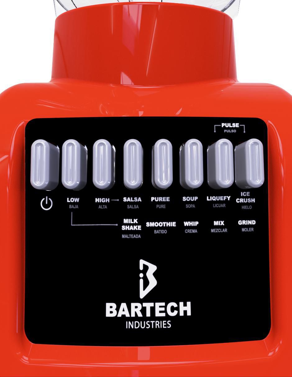 LICUADORA BT-55-PL-B1-R BARTECH , ROJO