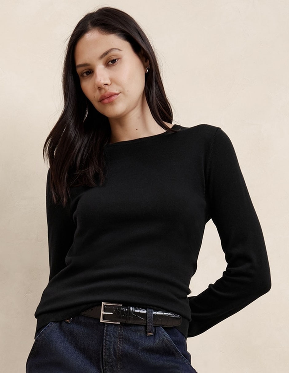 Suéter cuello redondo para mujer Suéter cuello redondo para mujer