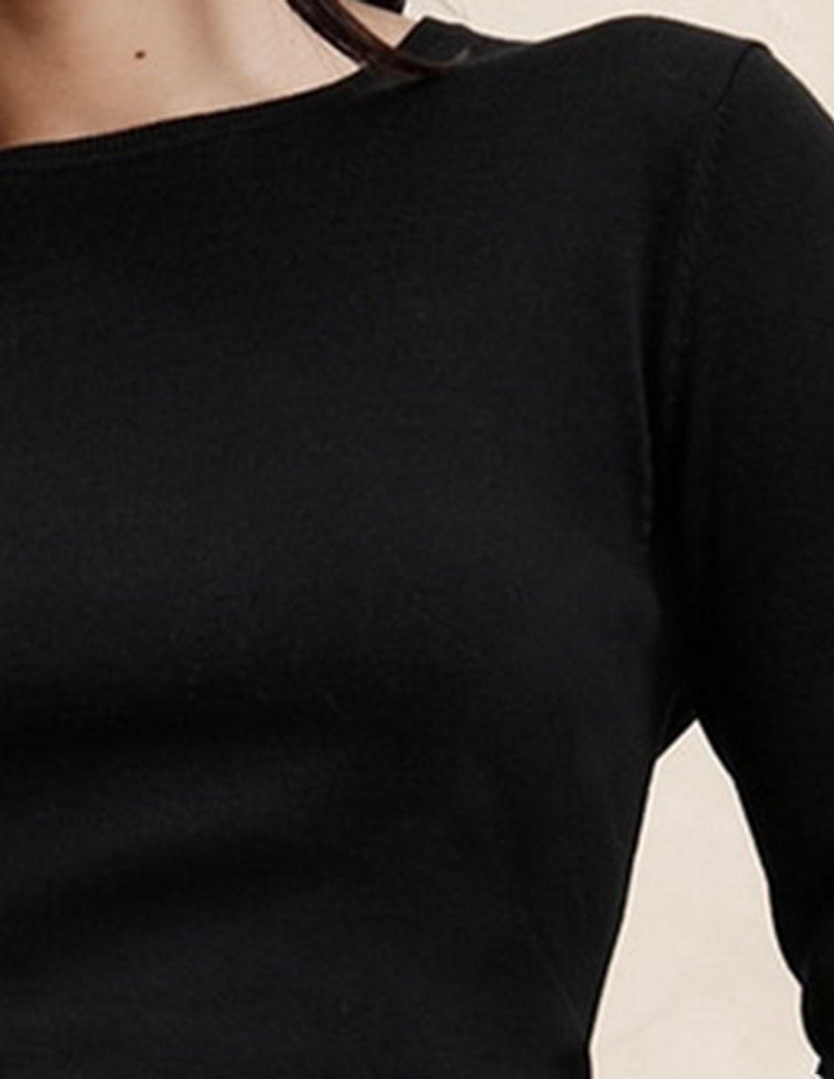 Suéter cuello redondo para mujer 2